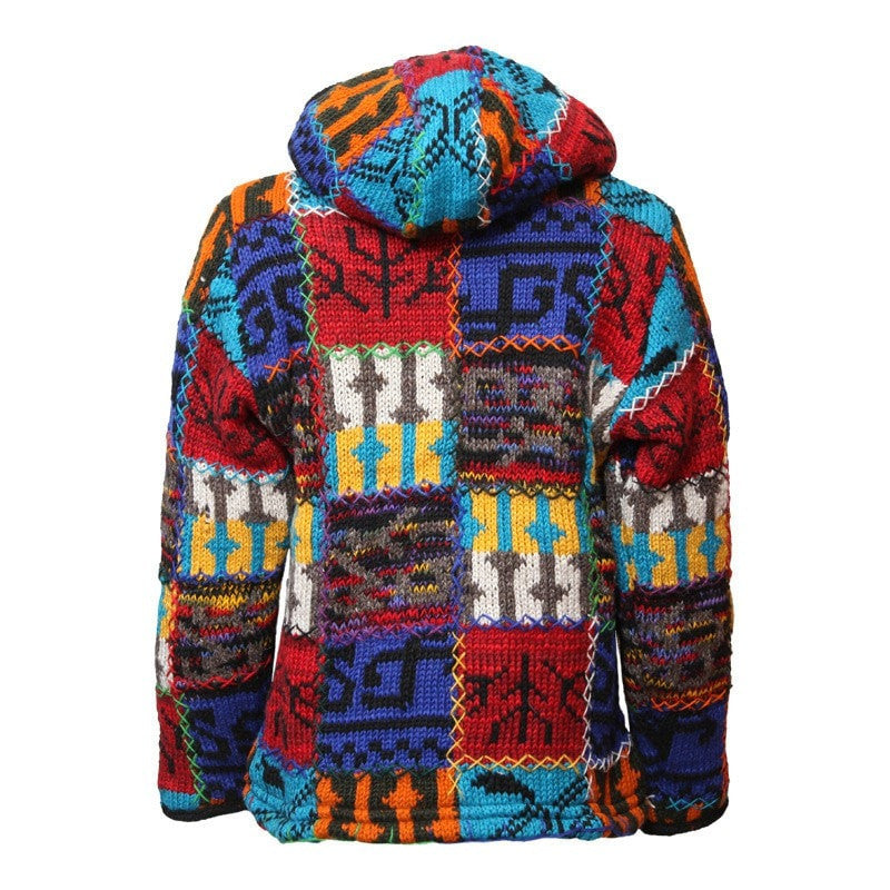 Colour Pop Chunky Knit Wool Jacket – The Hippy Clothing Co.