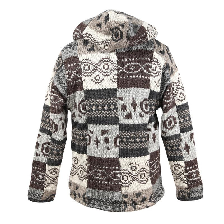 Men's Tribal Style Check Jacket
