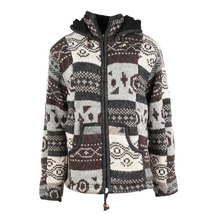 Tribal Style Check Jacket