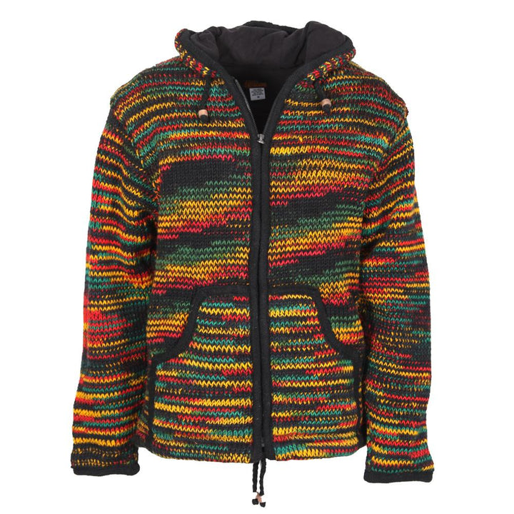 Knitted Woollen Rasta Jacket
