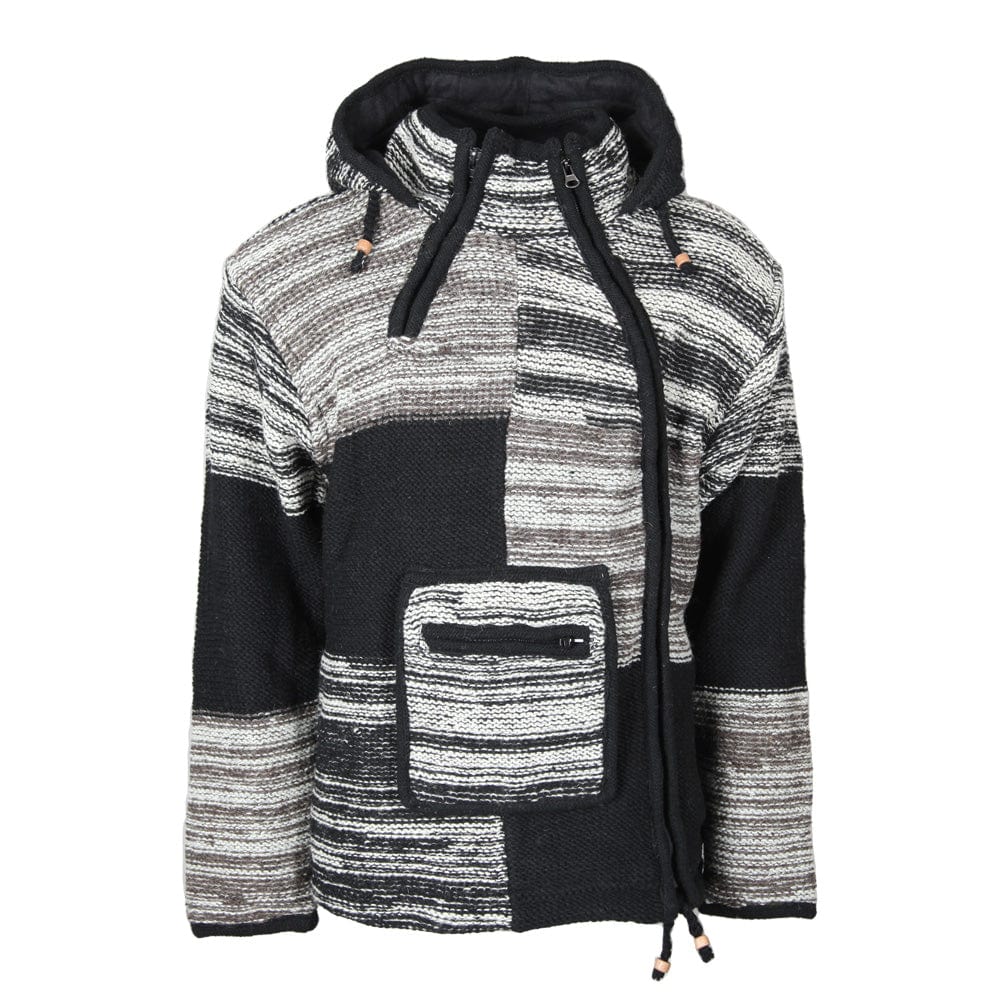 Men's Asymmetric Patchwork Jacket..