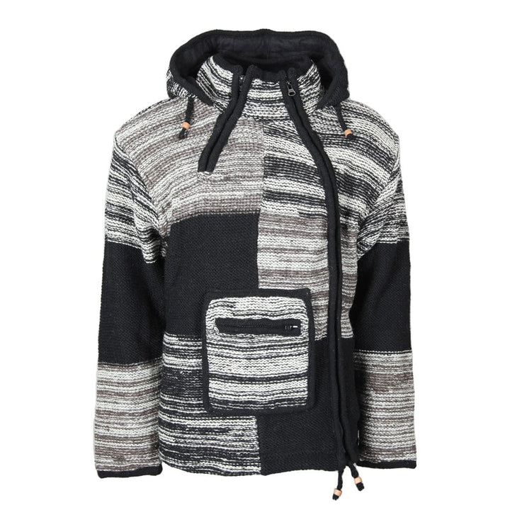 Men's Asymmetric Patchwork Jacket..