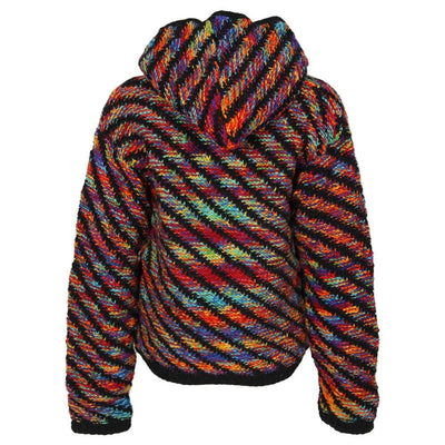Rainbow Ribbed Knit Jacket