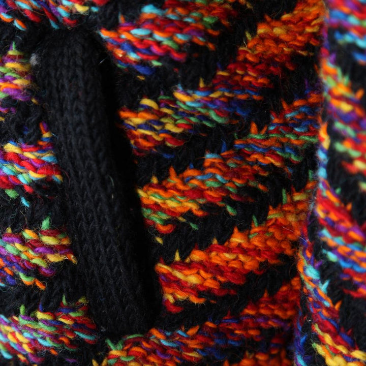 Rainbow Ribbed Knit Jacket