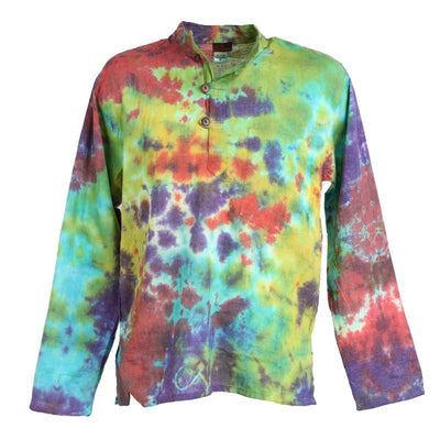 Festival Tie Dye Collarless Shirt..