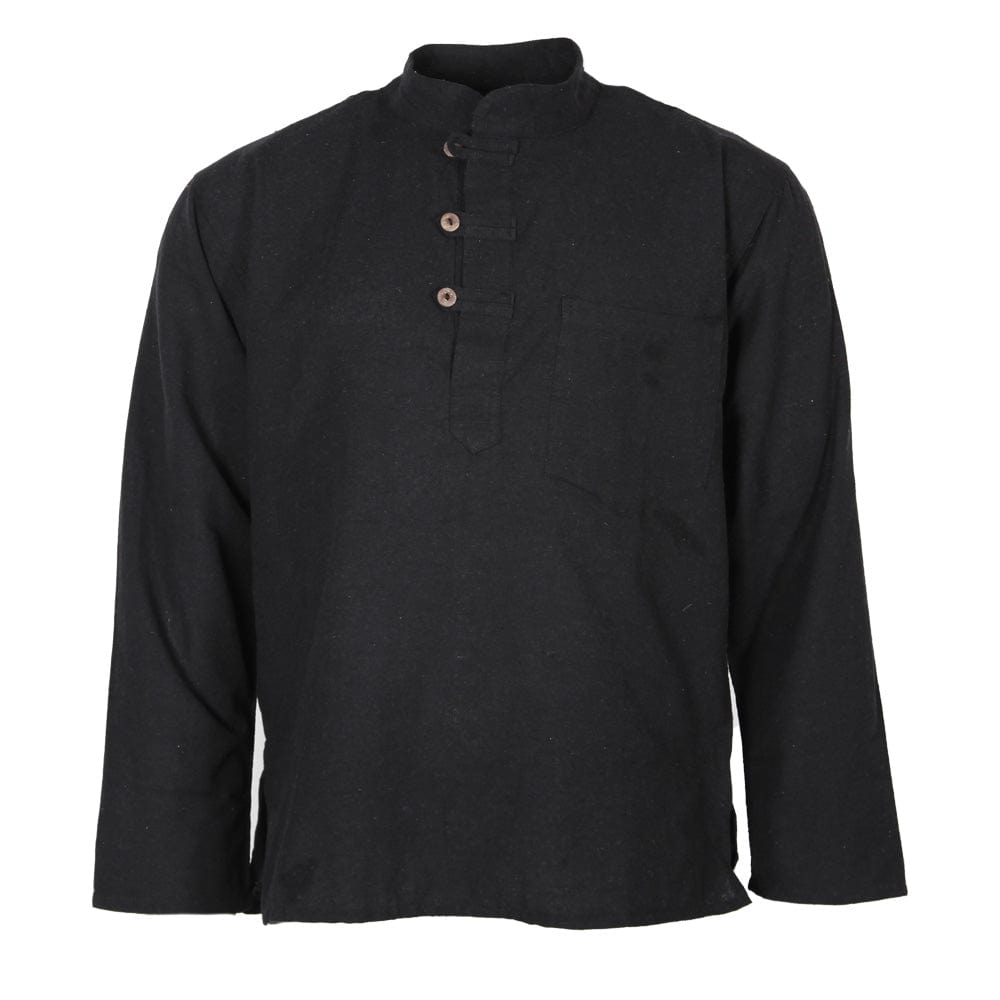 Hemp Mix Collarless Shirt – The Hippy Clothing Co.