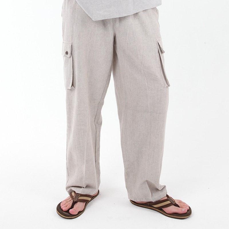 Hemp Cotton Cargo Trousers
