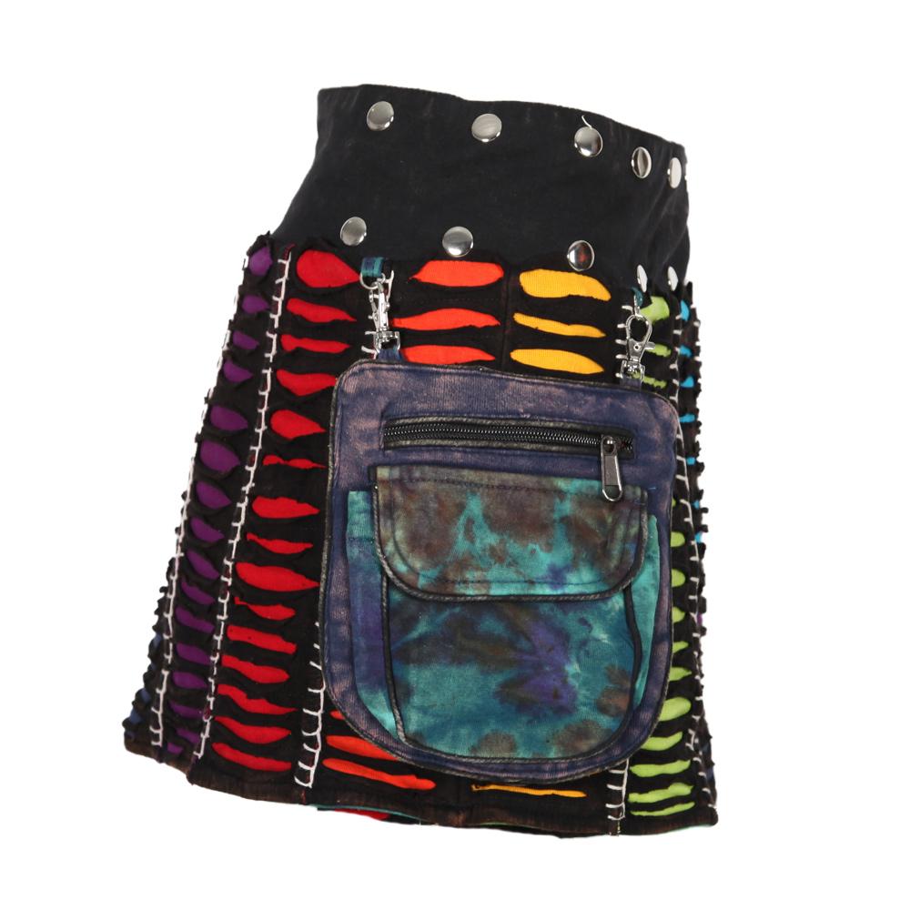 Reversible Tie Dye Popper Skirt