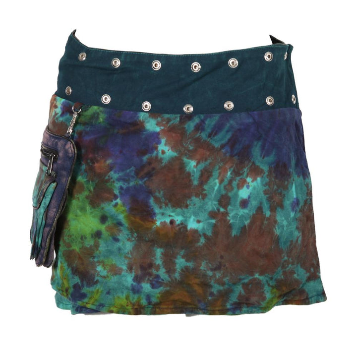 Reversible Tie Dye Popper Skirt