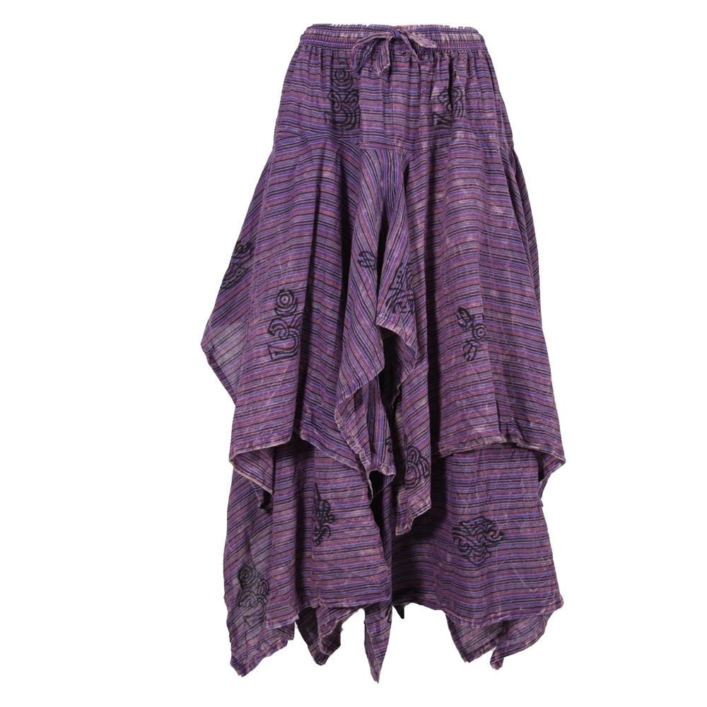 Layered hanky hem skirt deals