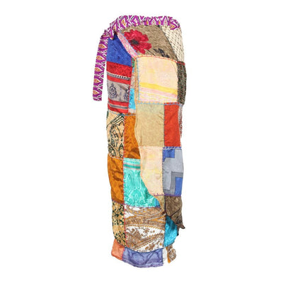 Patchwork Sari Wrap Skirt