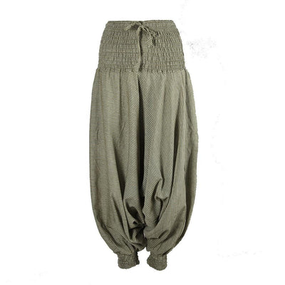 Men's Striped Cotton Aladdin Pants