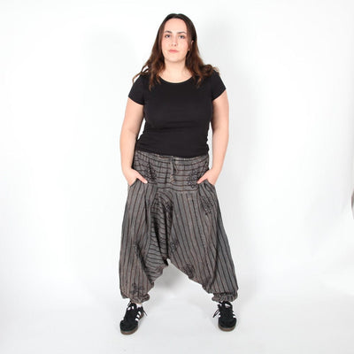 Stonewashed Harem Pants