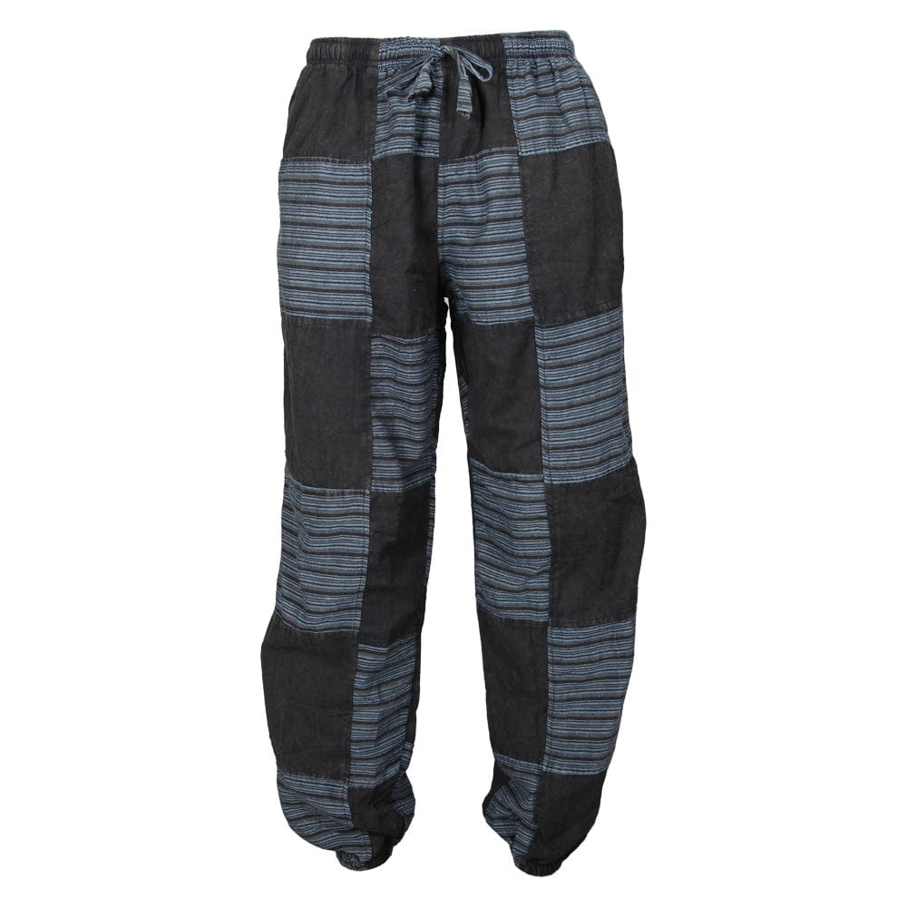 Men's Patch Cotton Jogger Harem Pants