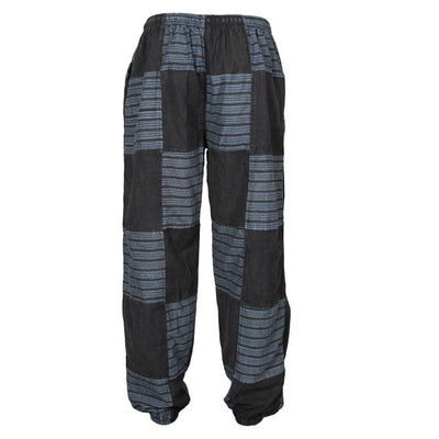 Patch Cotton Jogger Harem Pants