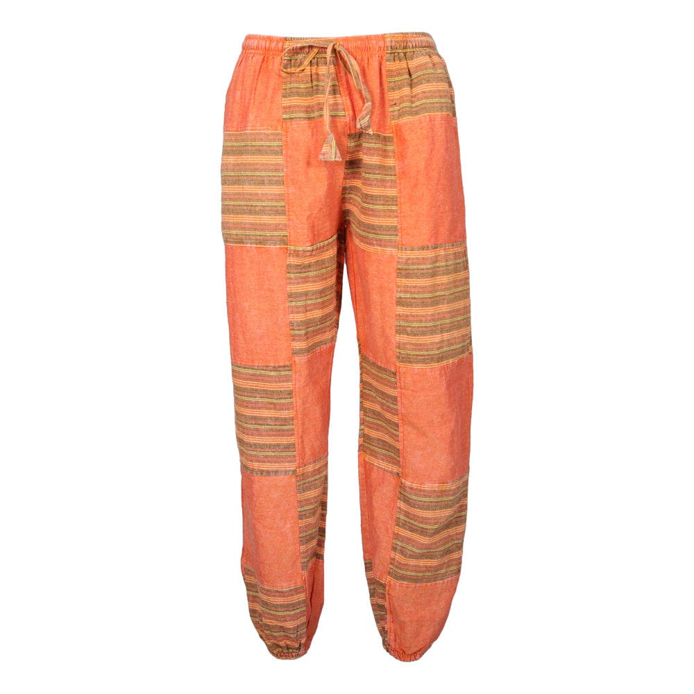 Patch Cotton Jogger Harem Pants