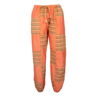 Men's Patch Cotton Jogger Harem Pants