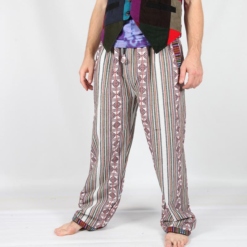 Colourful Patterned Fleece Lined Trousers