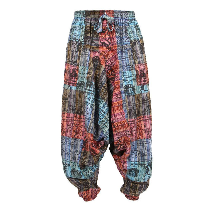 Screen Print Patchwork Harems