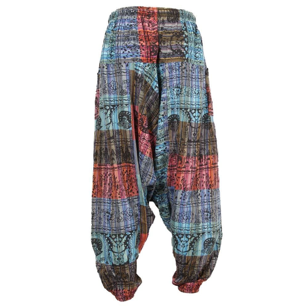Screen Print Patchwork Harems