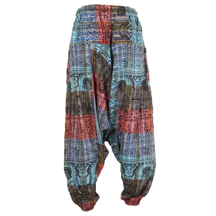 Screen Print Patchwork Harems