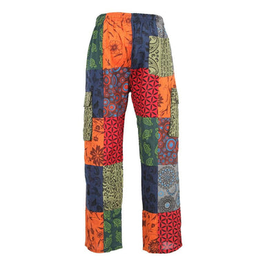 Screen Print Patchwork Trousers