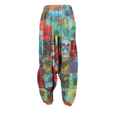 Men's Tie Dye Patchwork Harem Joggers