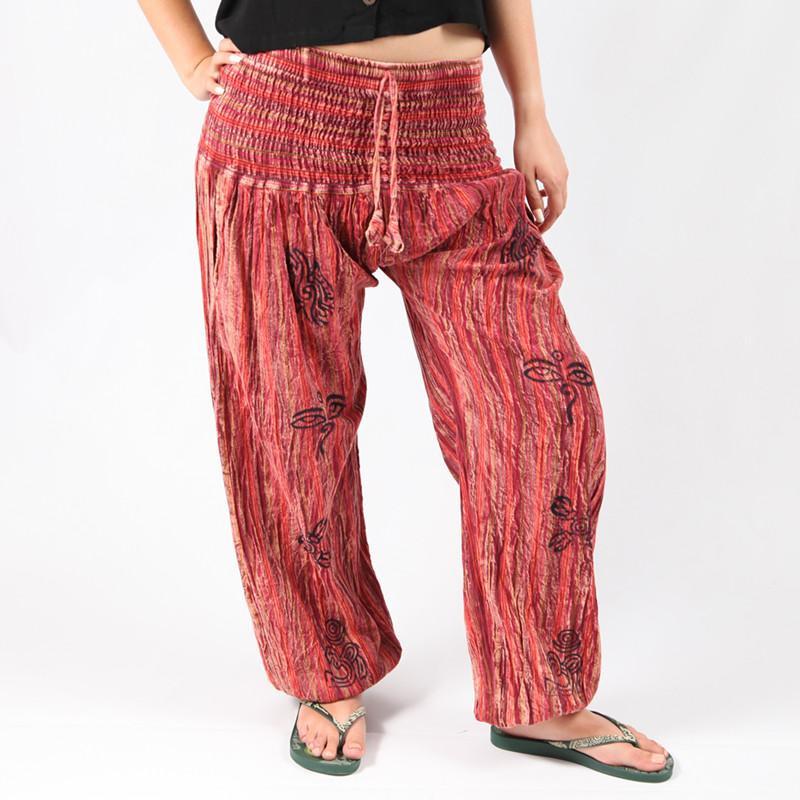 Stonewashed Harem Trousers