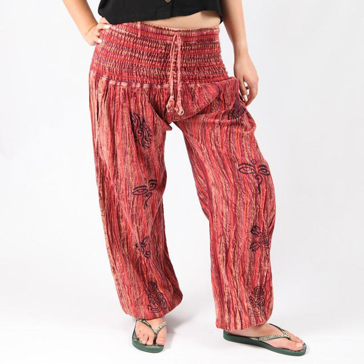 Stonewashed Harem Trousers