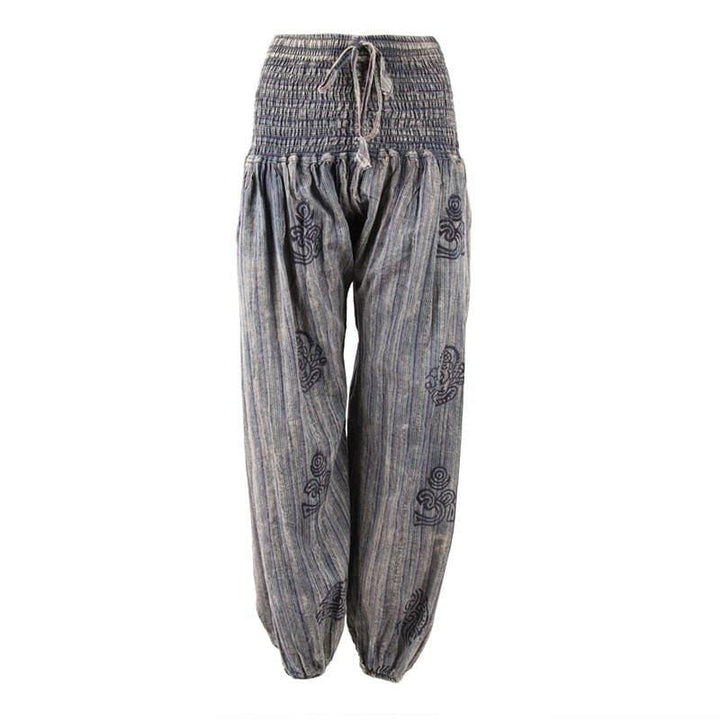 Stonewashed Harem Trousers