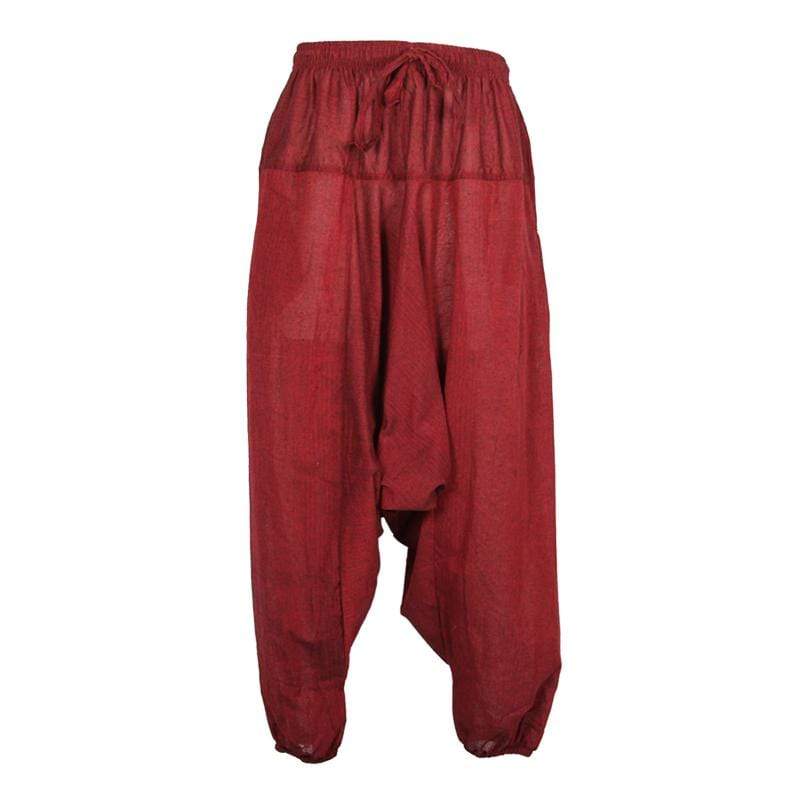 Low Cotton Jogger Harem Pants