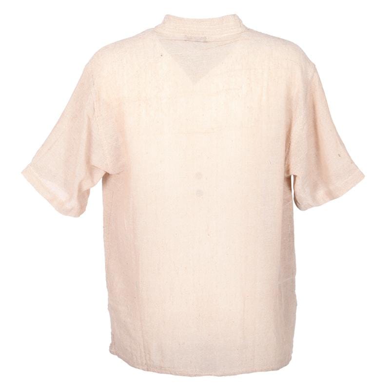 Short Sleeve Hemp Kurta Shirt