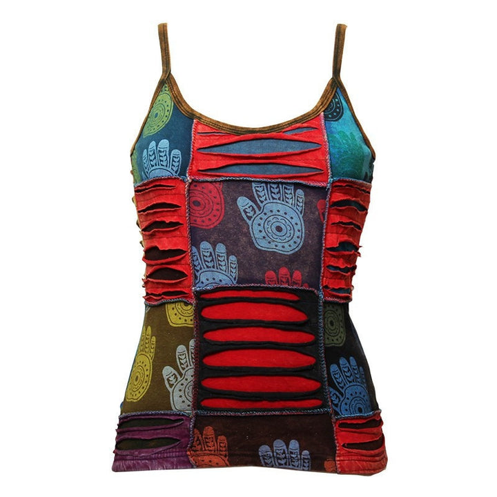 Hamsa Printed Vest Top