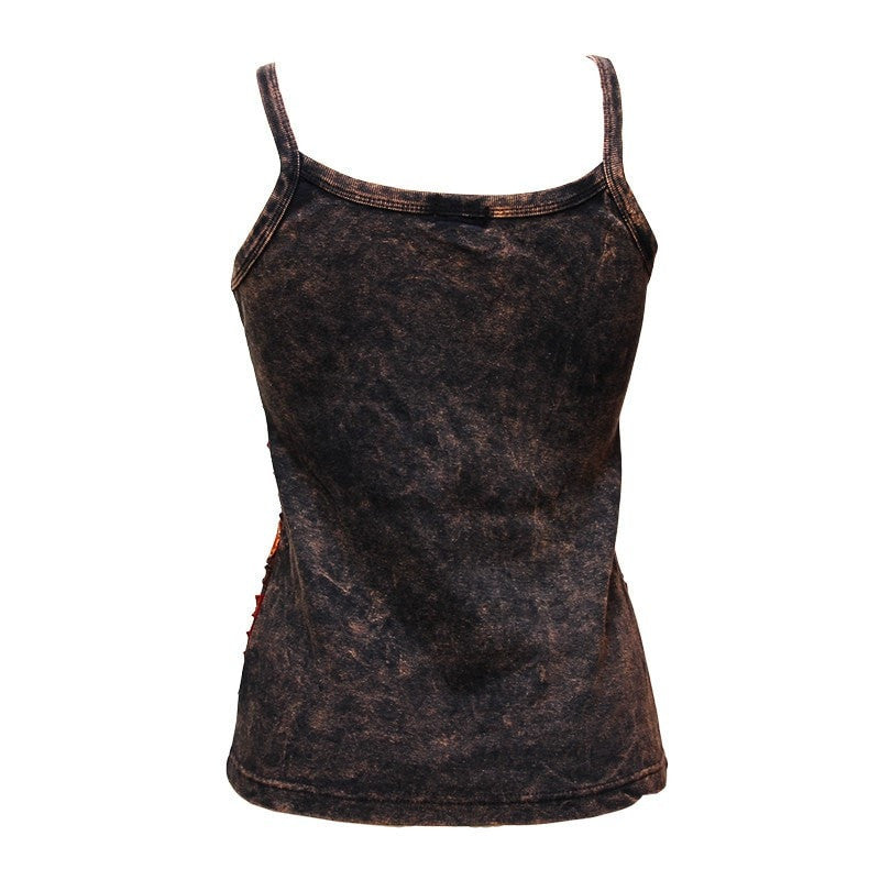 Textured Flower Vest Top