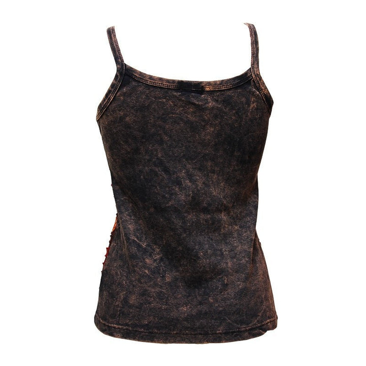Textured Flower Vest Top