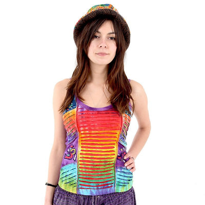 Rainbow Festival Strap Top
