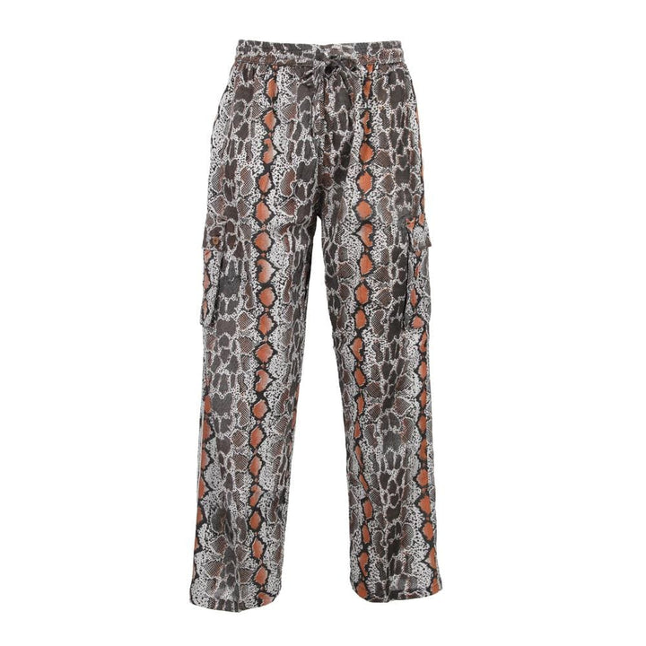 Snakeskin Print Trousers