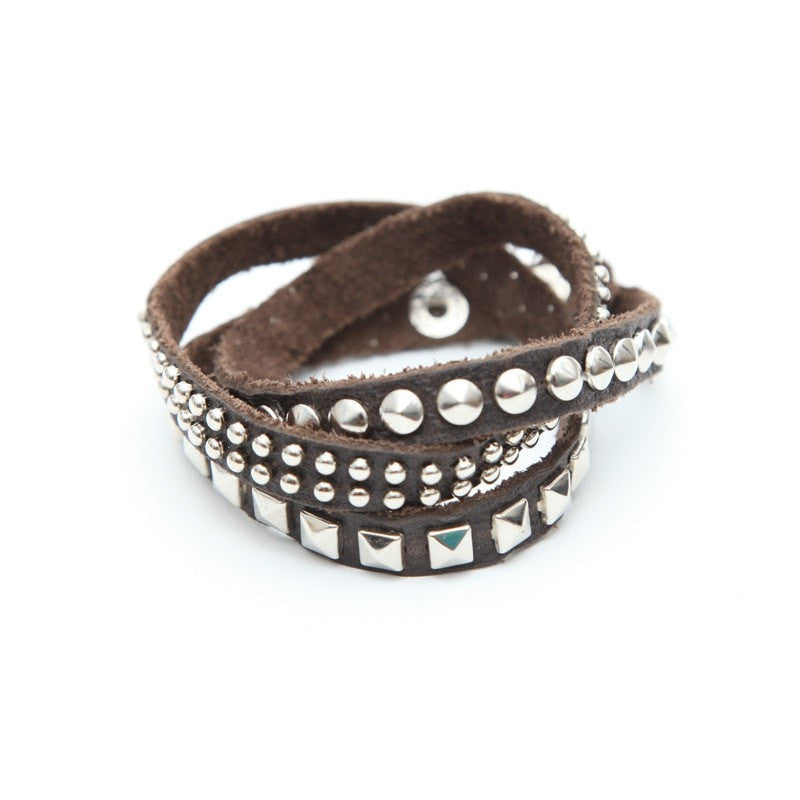 Studded Leather Bracelet