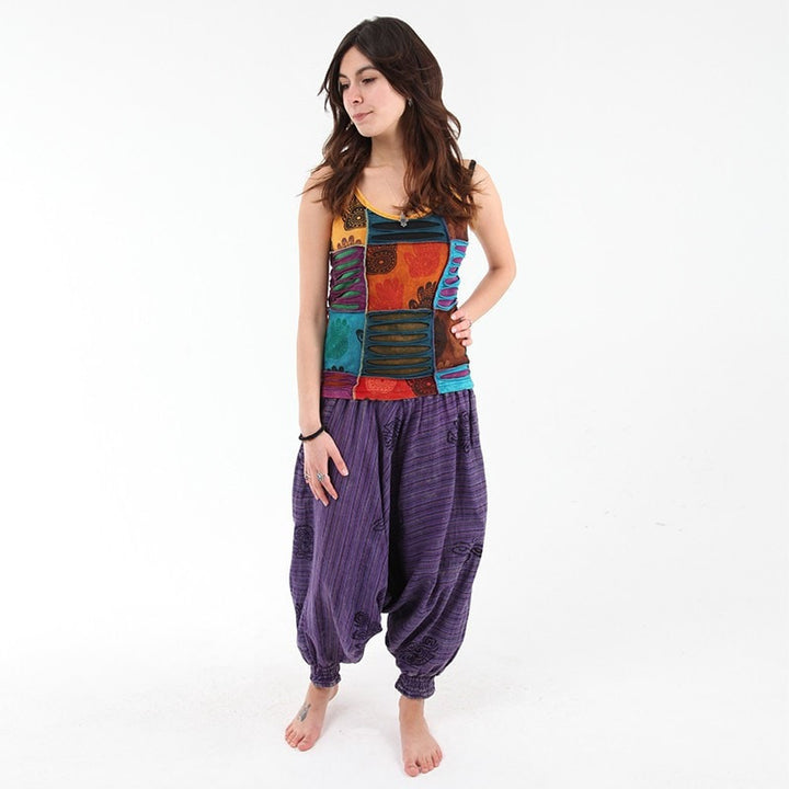 Hamsa Printed Vest Top