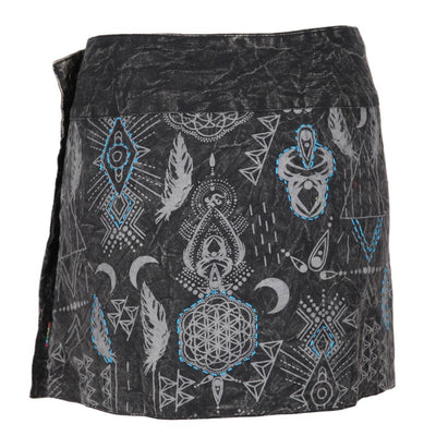 Embroidered & Screen Print Popper Skirt