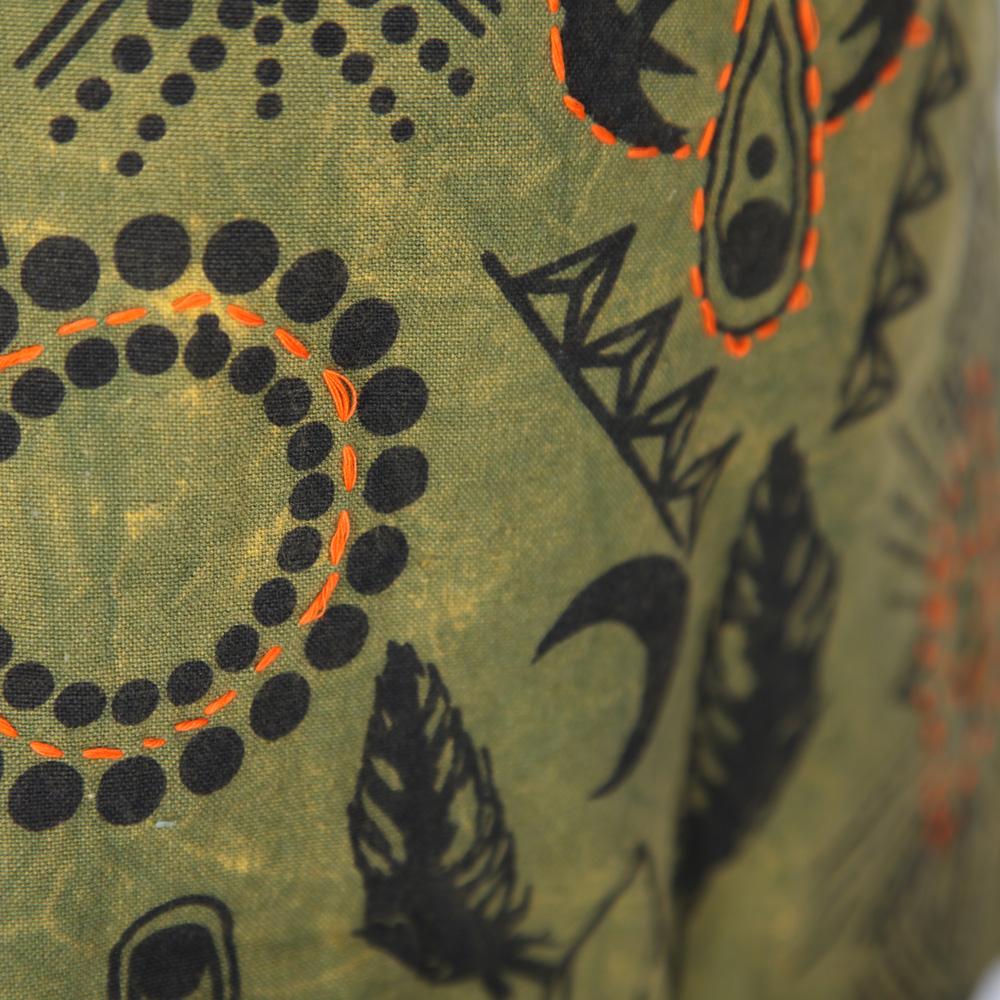 Embroidered & Screen Print Popper Skirt
