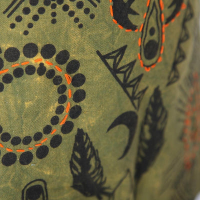 Embroidered & Screen Print Popper Skirt