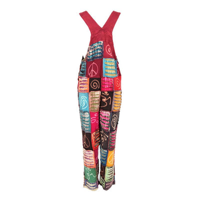 Jersey Cotton Patchwork Dungarees