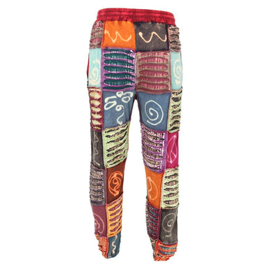 Men's Jersey Cotton Patchwork Harem Pants