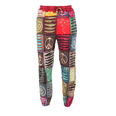 Men's Jersey Cotton Patchwork Harem Pants