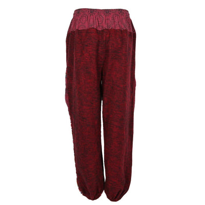Gheri & Fleece High Crotch Harem Pants