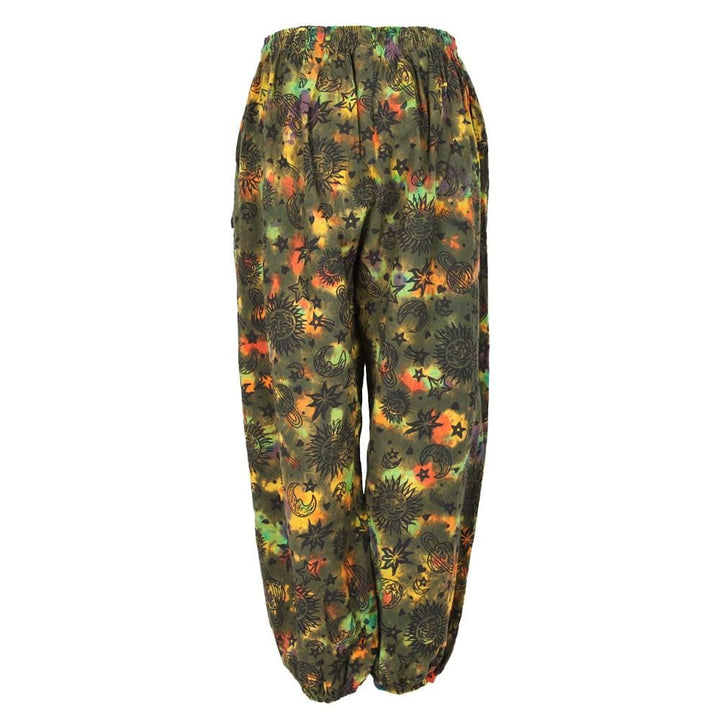 Men's Sun & Moon Print Harem Pants