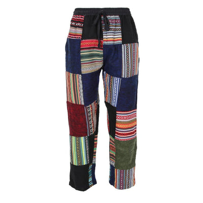 Gheri Cotton & Blanket Patchwork Trousers.