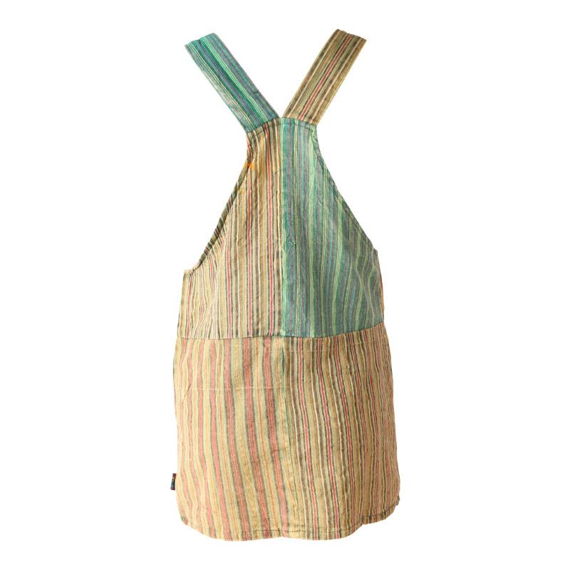 Stripe Dungaree Dress