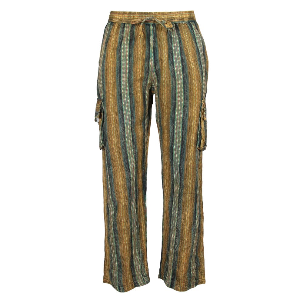 Kantha Embroidered Cargo Trousers